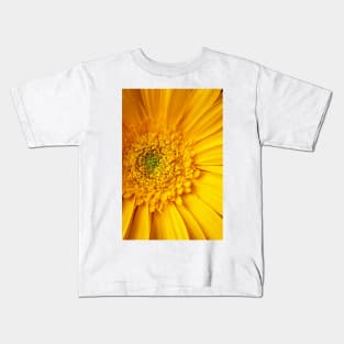 Close Up Yellow Gerbera Daisy Kids T-Shirt